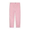 thumbnail image 1 of YUTK Toddler Kids Big Boy Fashion Cute Solid Color Stripe Casual School Uniform Suit Pants Trousers Pink, 1 of 2