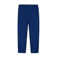thumbnail image 1 of YUTK Toddler Kids Big Boy Fashion Cute Solid Color Stripe Casual School Uniform Suit Pants Trousers Dark Blue, 1 of 2
