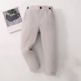 thumbnail image 1 of YUTK Toddler Kids Big Boy Fashion Cute Solid Color Stripe Casual School Uniform Suit Pants Trousers Gray, 1 of 3