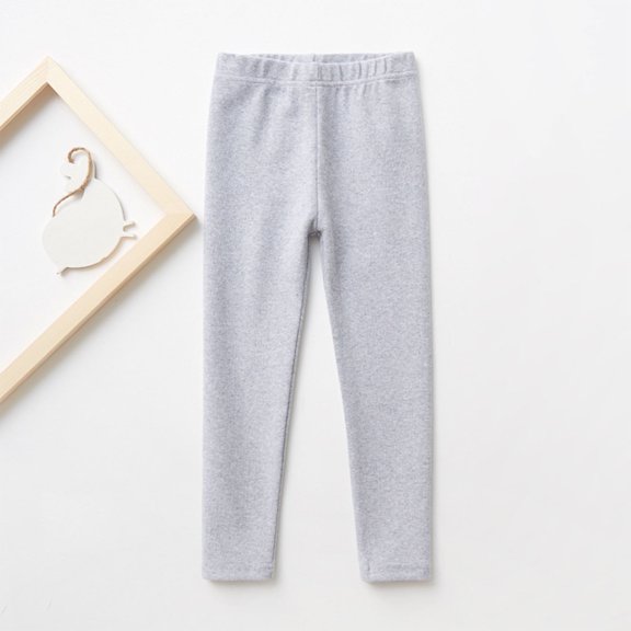 YUTK Toddler Kids Comfortable Leggings for Girls Leggings Great for Softness and Breathability Pants Gray