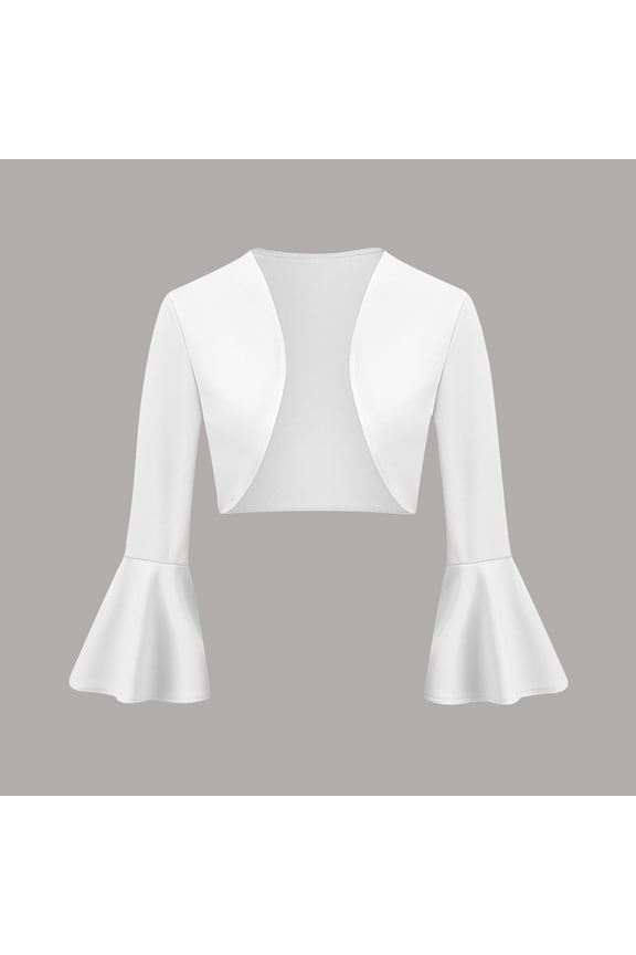 Women Jackets for Spring / Fall,Women's Retro Long Sleeved Flared Slim Knit Jacket(White,Xxl)