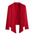 thumbnail image 1 of YUTK Women Long Sleeve Lightweight Sheer Cardigans S Casual Loose Open Front Beach Cover Ups Red 4Xl, 1 of 9
