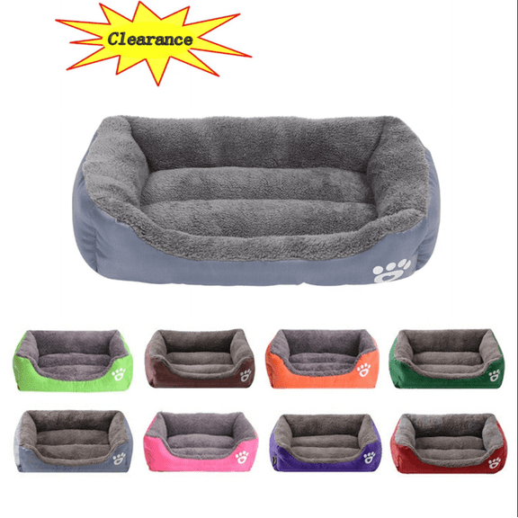 YUTK indestructible Dog Bed, Pet Winter Warm Pet Bed Pet Supplies and Dog Sleeping Bed Gray M