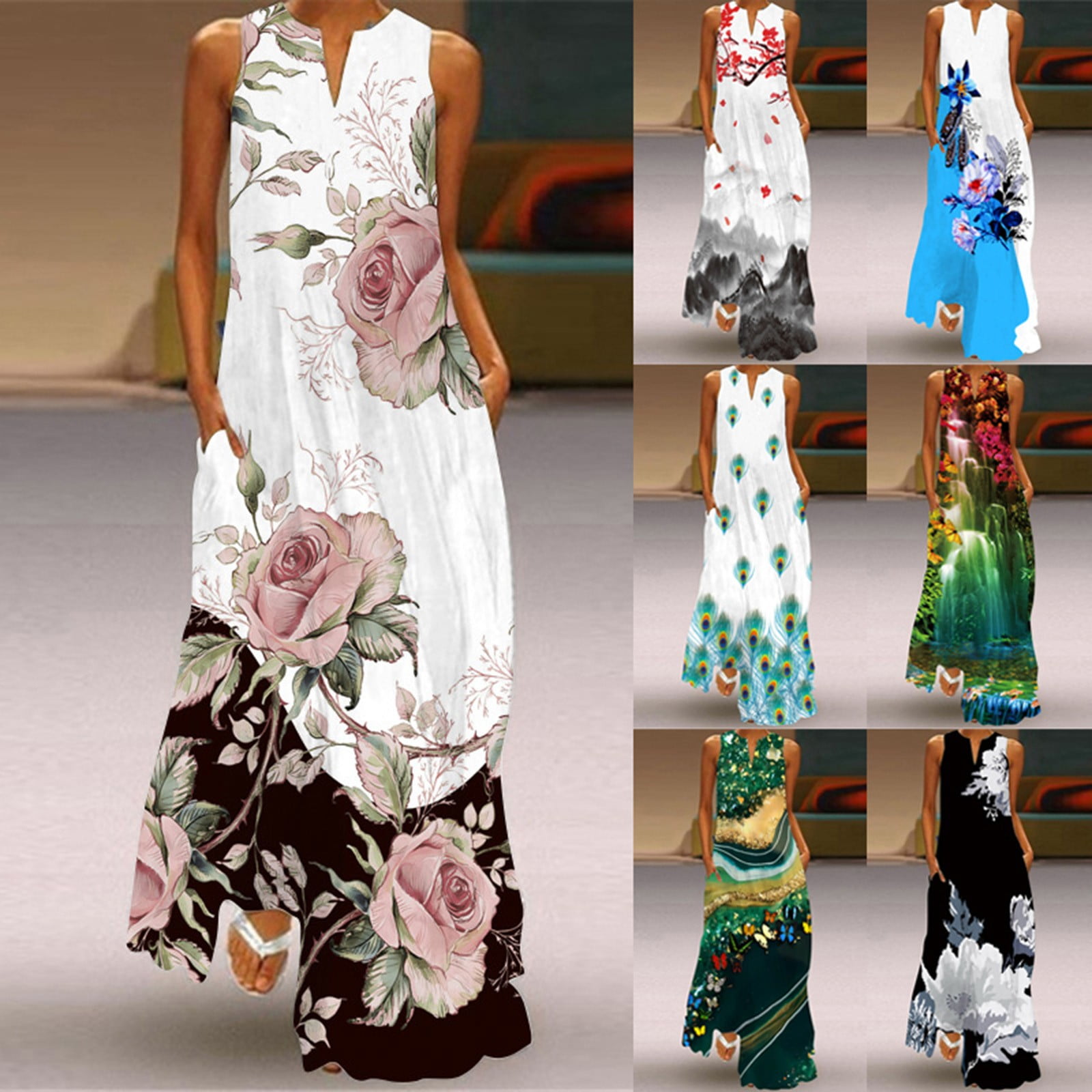YUUAND Dresses for Women 2024 Clearance Funny Prom Dresses Long Elegant ...
