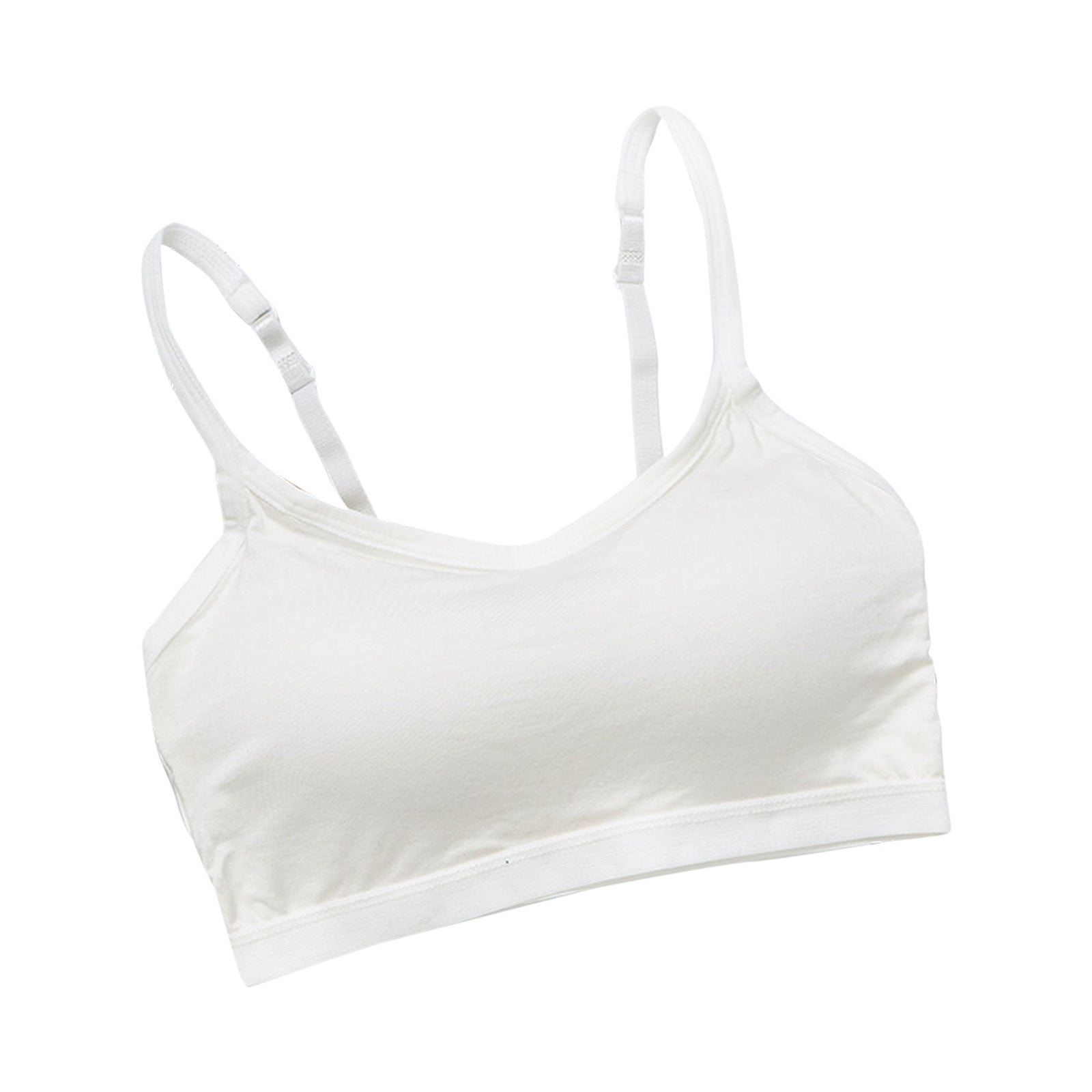 YUUAND Sexy Lingerie for Women Fashion Bandeau Padded Ribbed Bralette Adjustable Underwear Strap