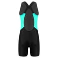 thumbnail image 1 of YUUMIN Athletic One Piece Boyleg Swimsuit for Girls Racer Back Biketard Shorty Wetsuits Rashguard Swimwear Green&Black 8, 1 of 4