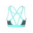 thumbnail image 1 of YUUMIN Bikini Crop Top for Girls Hawaii Printed Crisscross Back Camisole Athletic Sports Bra Dance Undershirts Geometric Black 12, 1 of 7
