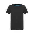 thumbnail image 1 of YUUMIN Boys Girls Short Sleeve Crew Neck T-Shirt Athletic Running Active Performance Tee Top Black 100, 1 of 6