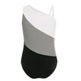 thumbnail image 1 of YUUMIN Girls Color Patchwork Swimsuit Kids One Piece Sleeveless Swimwear Beach Pool Bathing Suit Grey 8, 1 of 7