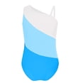 thumbnail image 1 of YUUMIN Girls Color Patchwork Swimsuit Kids One Piece Sleeveless Swimwear Beach Pool Bathing Suit Light Blue 8, 1 of 5