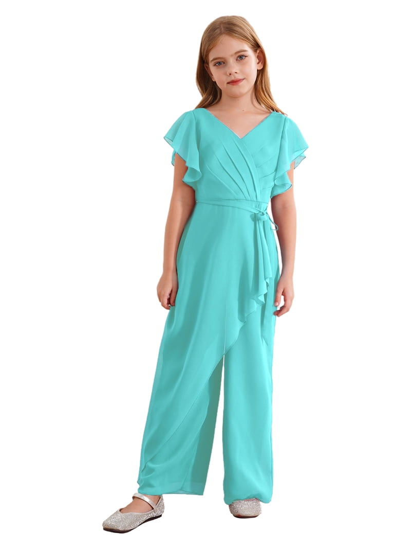 YUUMIN Girls Jumpsuits Ruffle Sleeveless Overalls Rompers Summer YUUMIN Girls Jumpsuits Ruffle Sleeveless Overalls Rompers Summer