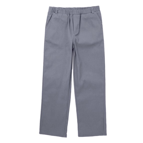 YUUMIN Kids Boys Birthday Party Suit Trousers Adjustable Waist Regular Fit School Trousers Grey 4T