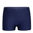 thumbnail image 1 of YUUMIN Kids Boys Girls Swim Shorts Low Rise V Booty Dance Shorts Gymnastics Sports Underpants Bottoms Navy Blue 9-10, 1 of 5