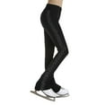 thumbnail image 1 of YUUMIN Kids Girls Ice Skating Tights Shiny Side Rhinestones Trousers Figure Skating Outfit Dance Black 10, 1 of 7