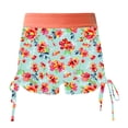 thumbnail image 1 of YUUMIN Kids Girls Printed Swim Shorts Quick Dry Lace Up Side Boardershorts Swim Trunks Beach Tankini Shorts Pants Summer Hot Bottoms Orange 6, 1 of 5