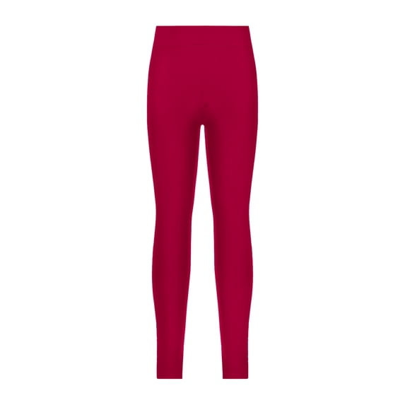 YUUMIN Kids Girls Solid Color Leggings Active Yoga Dance Pants High Waist Stretchy Tights Dancewear Burgundy 8