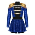 thumbnail image 1 of YUUMIN Shiny Showman Halloween Dress-up for Girls Sequins Biketard Dance Dress Ringmaster Circus Show Dancewear Blue 8, 1 of 5