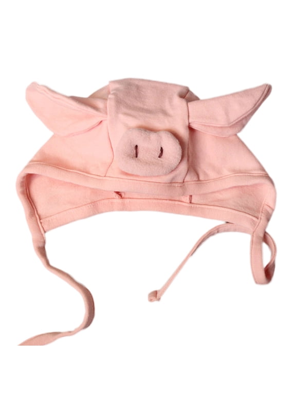 0-2 Years Old Pig Cap Pig Beanie Baby Pink Pig Hat Baby Beanies Hats Cute Baby Soft Beanie Photography Prop Accessories