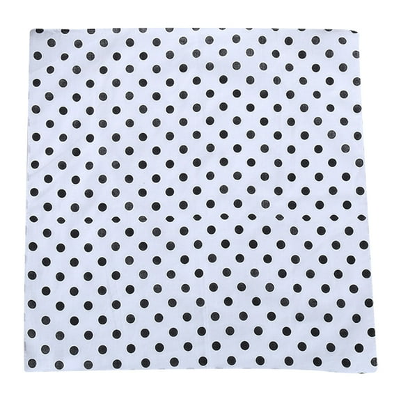 YUUZONE 55x55cm Women Unisex Vintage Large Polka Dot Square Scarf Cotton Sport for Head