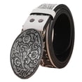 thumbnail image 1 of YUUZONE Cowboy Belts For Men Western With Big Buckle Engraved Flower Buckle Belt Belt Vintage Western Belt Jeans Belt, 1 of 19