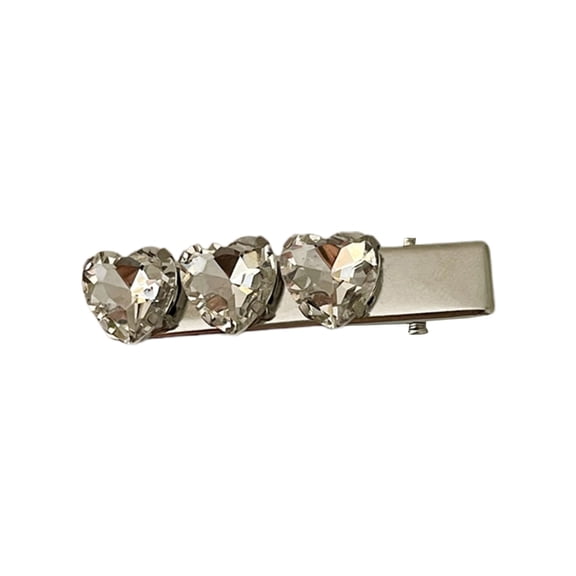 YUUZONE Crystal Hair Clip Hairpins Mini Heart Hair Clip Decorative Bling Hair Barrettes Hair Accessories for Women Girls