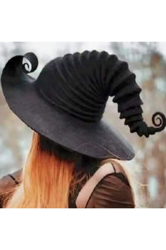 Fashion Large Ruched Ha110ween Witch Hat Angled Witch Hat Popular for Creative Witch Props Gifts for Ha110ween Party Fav