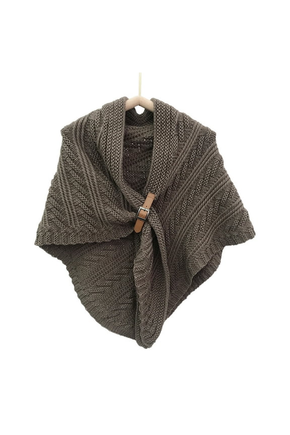 Pashmina Shawl Scarf Shawl Buckle Shawl Cape For Women Korean New Knitted Shawl
