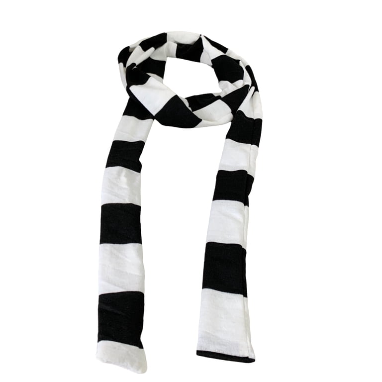 YUUZONE Punk Harajuku Style Stripe Thin Scarf Y2k Fashion Girl