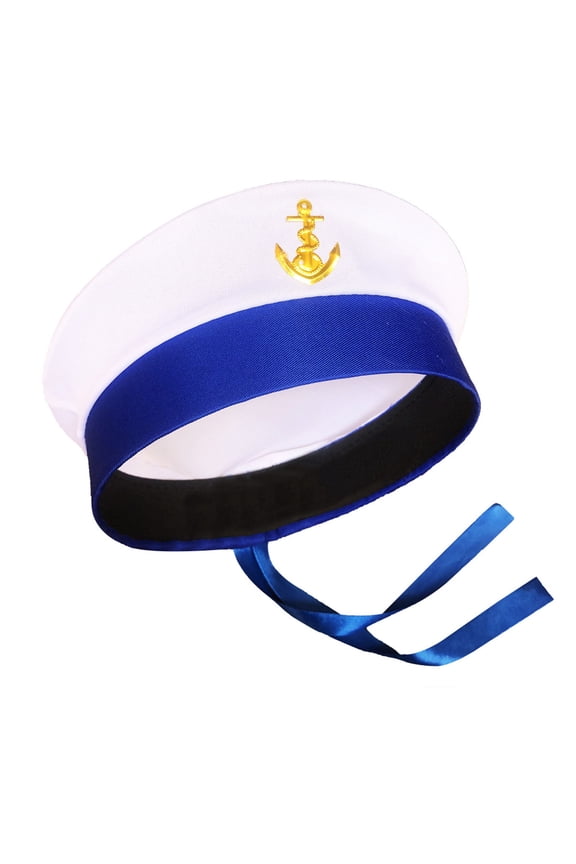 Sailor Hat Yacht Captain Hat Sailor Captain Costume Men Navy Marine Hat Funny