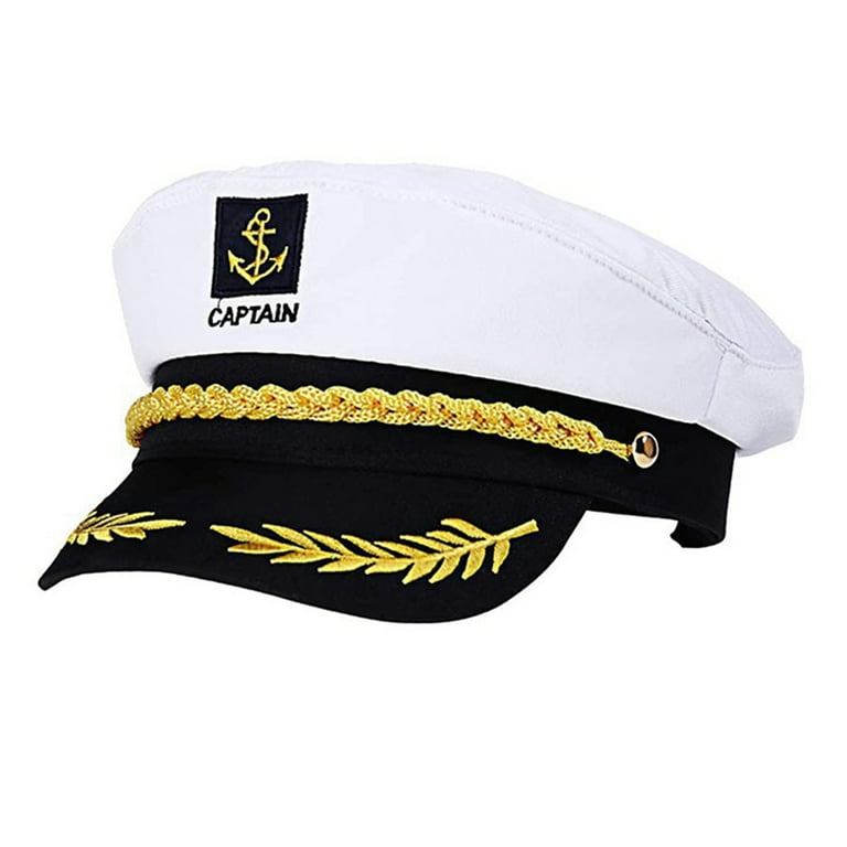 YUUZONE Sailor Hat Yacht Captain Hat Sailor Captain Costume Men