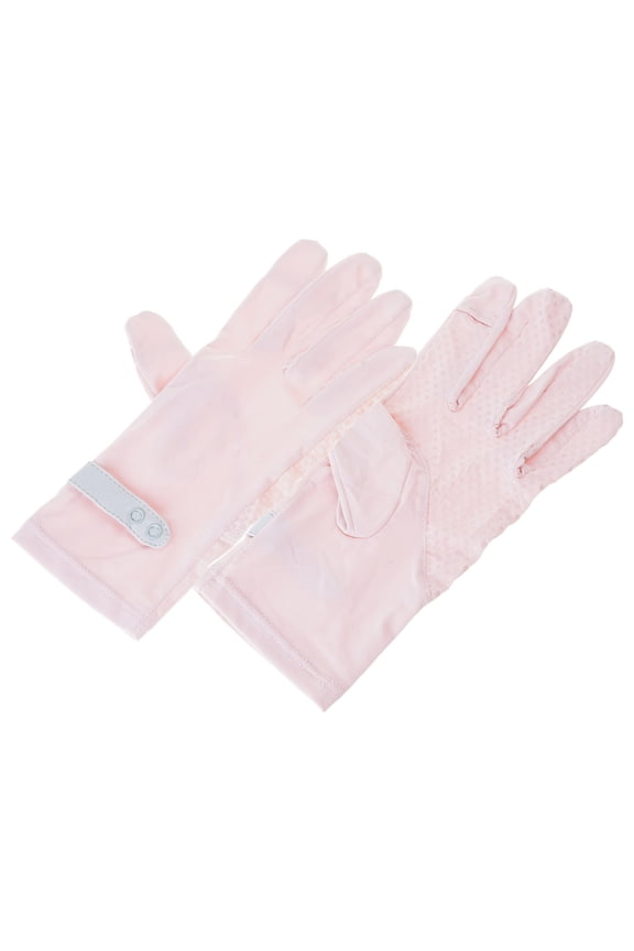 Summer Gloves Women UV Sunscreen Short Gloves Thin Ice Silk Non-Slip Nylon Mittens for Riding Driving Quick-Drying