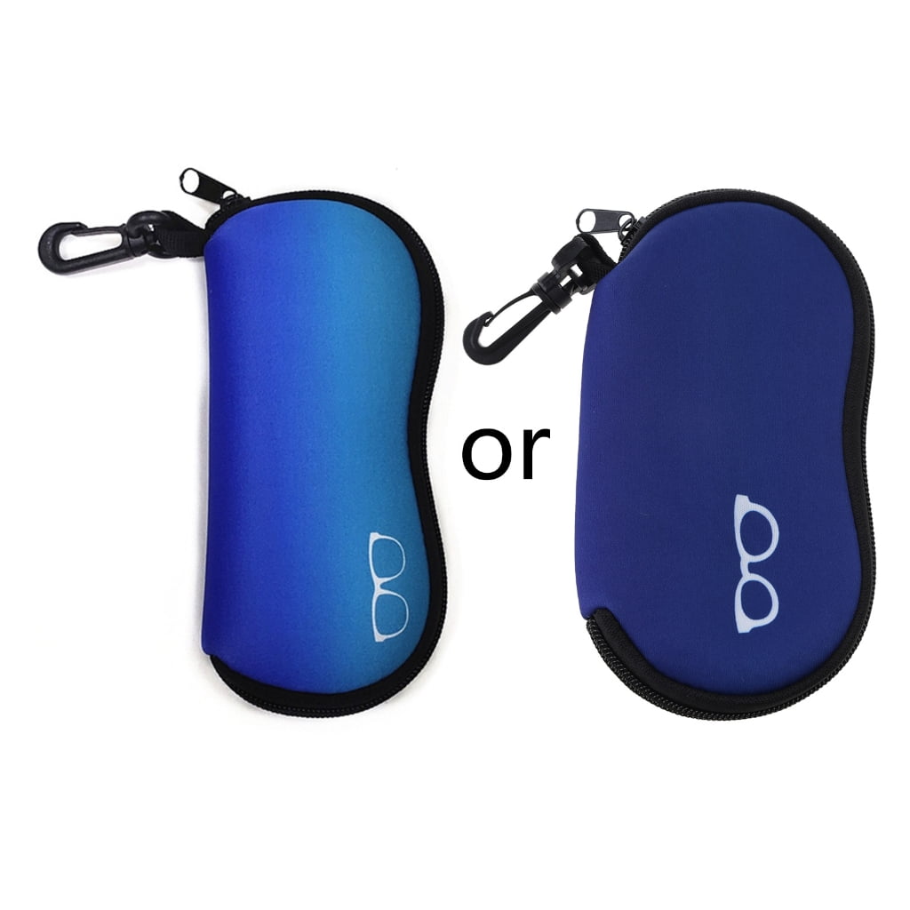 YUUZONE Sunglasses Soft Case Neoprene Pouch Zipper Eyeglass Case with Belt Clip