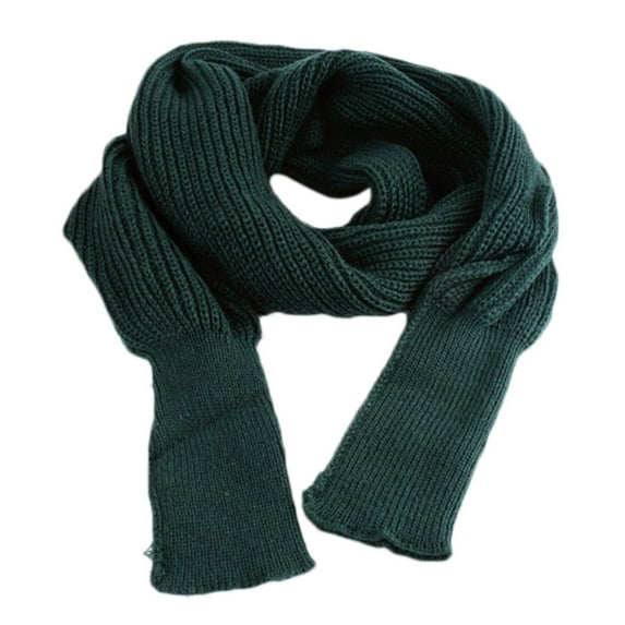 YUUZONE Women Winter Knitted Blanket Long Shawl Wrap with Sleeves Solid Color Crochet Sweater Scarf Multi-Use Poncho Cape Neck Warmer