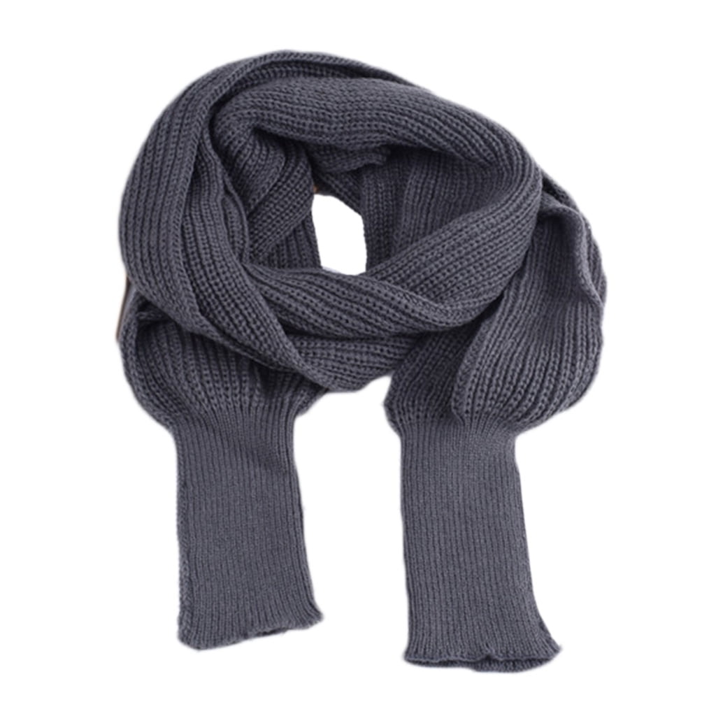 Cotton Scarf For Women Knitted Sweater Scarf With Sleeves