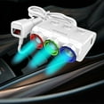 thumbnail image 1 of YUVA 3-Lighter Car Charger with USB Ports, Voltage Display, 12V, Multiple Protections, Fits Sedans/SUVs/Trucks, Fast & Safe Charging, 1 of 6