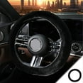 thumbnail image 1 of YUVA 38cm Winter Plush Steering Wheel Cover, 15 Inches, Fluff Material, Warm & Anti-Slip, Fits Standard Wheels, Army Green/Pink/Gray, 1 of 6