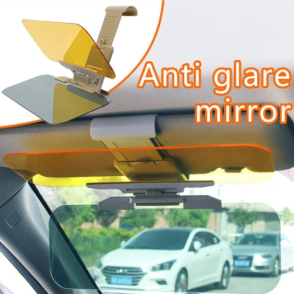 YUVA Car Day & Night Goggles, Anti-Glare, Eye Protection, Easy Install, Improves Vision in Sun/Fog, Universal Sun Visor Accessory