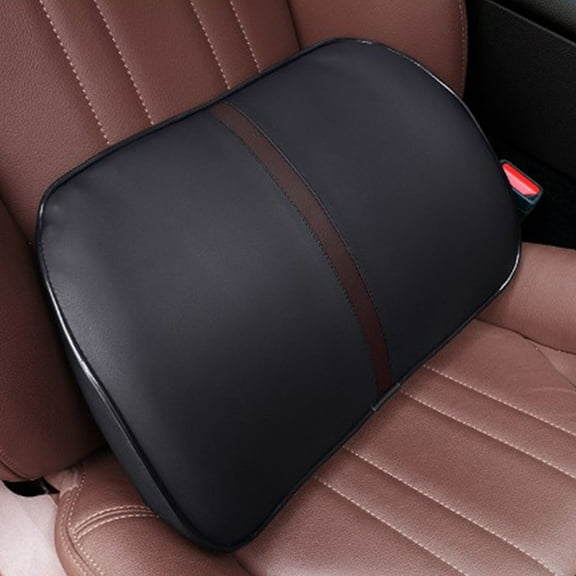 YUVA Car Lumbar Support Cushion, Slow Rebound Foam, Black/Coffee/Beige, 9 Massage Points, for Car/Office/Home, Relieves Back Pain