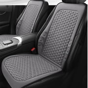 YUVA Car Seat Cushion with Backrest, Gauze+Sponge, 24x19.3x17.7in, All-Season, Ventilated, Multi-Point Support, Easy Install