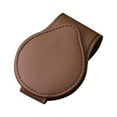 thumbnail image 1 of YUVA Car Sun Visor Sunglass Clip, Leather+Steel, Magnetic, Eyeglass Holder, Compact, Easy Install, Prevents Lens Scratches, Fits Most Visors, 1 of 1