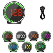 YUVA HD Car HUD Head-Up Display, Speedometer with Hood, USB Powered, Automatic Brightness Adjustment, Plug & Play for All Vehicles