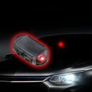 YUVA LED Faux Car Alarm Light, ABS, Blue/Red, Solar-Powered, Intelligent Induction, Anti-Theft, Universal Fit, No Charging Needed