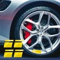 thumbnail image 1 of YUVA Reflective Car Wheel Stickers, 4-Pack, 2.36x2.36in, for 18-21 Inch Wheels, Decorative & Scratch Cover, UV Protection & Safety, 1 of 6