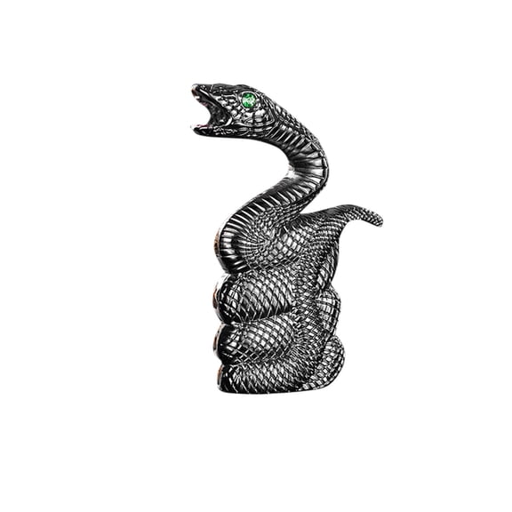 YUVA Retro Butane Lighter, Vintage Snake Relief Windproof Red Flame, Adjustable Flame, Alloy Ergonomic Grip, Portable Refillable Gas, Indoor Outdoor Camping Hiking Gift