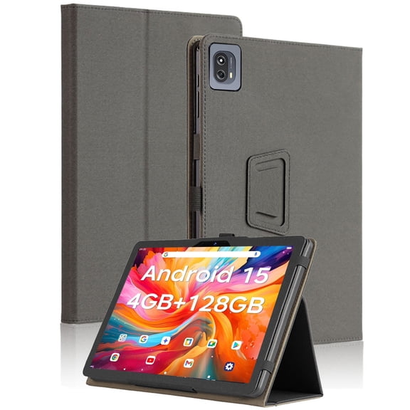 YUXELI For RNRUO 10.1" Protective Case with Handheld Band Premium PU Leather StandFunction Case