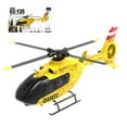 thumbnail image 1 of YUXIANG F06 EC-135 RC Helicopter, 1/36 Scale 6CH Direct-Drive Brushless Aircraft with Gyro Stabilization, 3D AerobaticRemote Control Helicopter for Adults & Beginners (RTF Version), 1 of 9