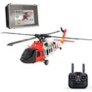 YUXIANG YXZNRC F09-S 1/47 Scale 2.4GHz RC Helicopter, 6CH Brushless Direct Drive RC Military Aircraft with 3D Flight, LED Lights, Brushless Motor, Gift for Beginners & Adults RTF Edition