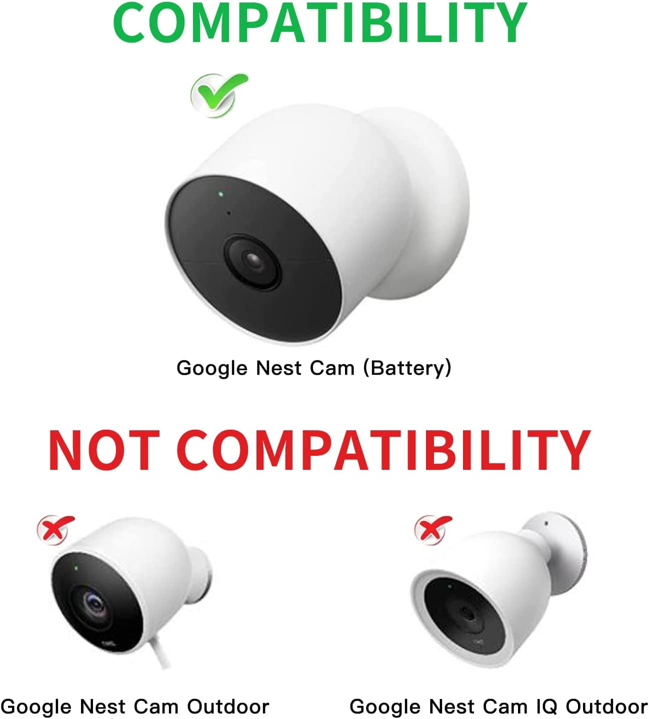 YUYAN-2Pack Power Cable Compatible with Google Nest Cam Outdoor or ...