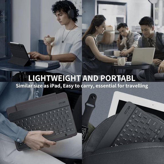 Backlit Bluetooth Keyboard for iPad A16 11th 10th 9th