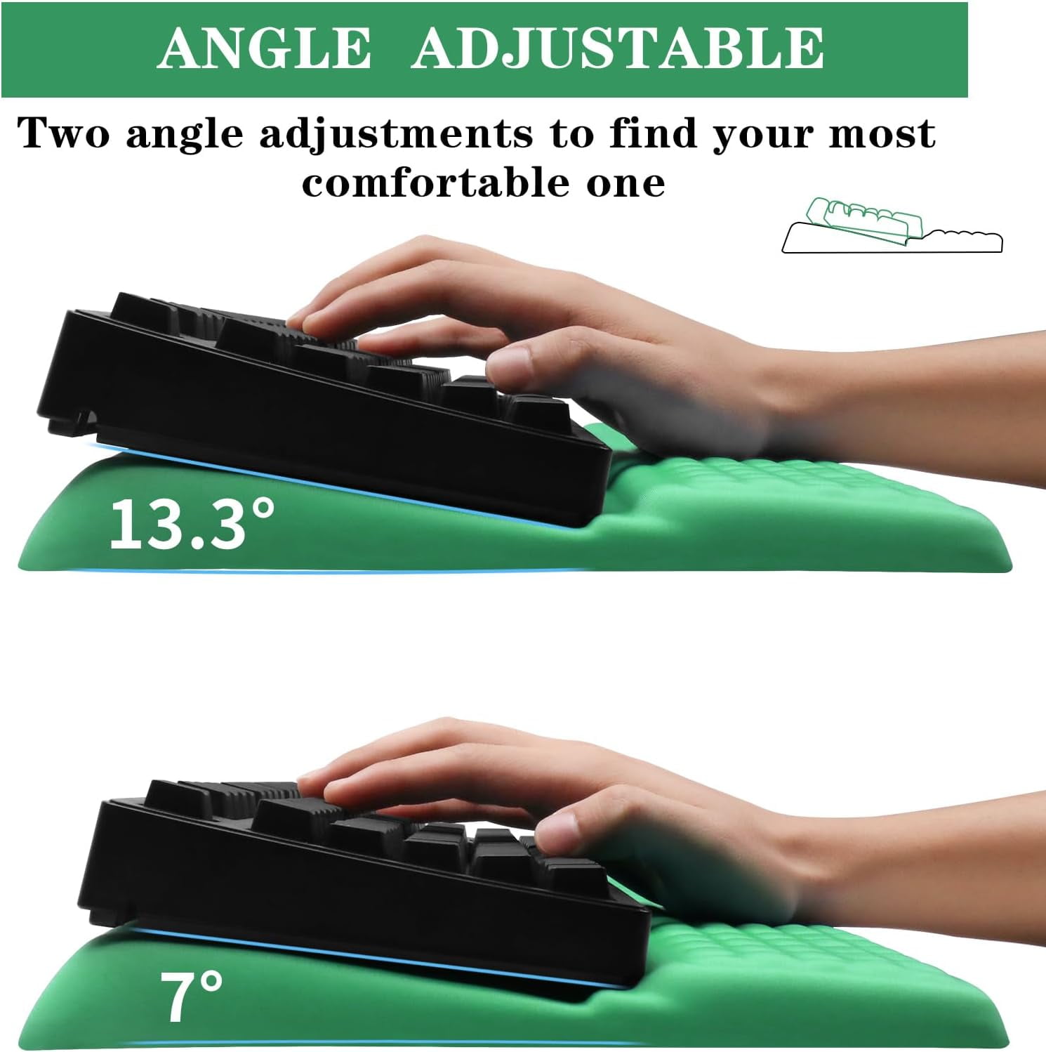 YUYAN-Computer Keyboard Stand Pad with Wrist Rest, Ergonomic Comfy ...